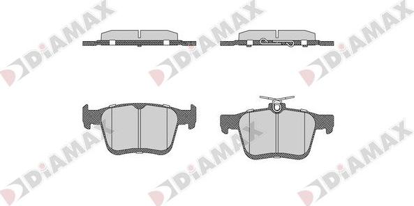 Diamax N09717 - Kit pastiglie freno, Freno a disco autozon.pro