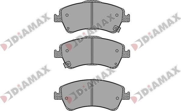 Diamax N09781 - Kit pastiglie freno, Freno a disco autozon.pro