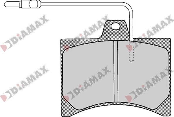 Diamax N09787 - Kit pastiglie freno, Freno a disco autozon.pro