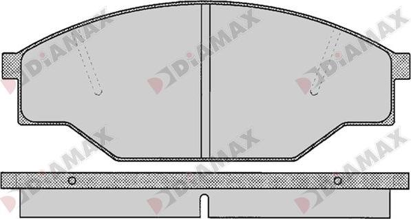 Diamax N09734 - Kit pastiglie freno, Freno a disco autozon.pro