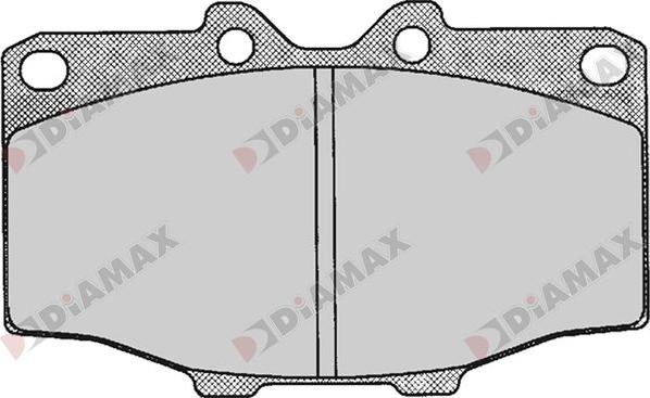 Diamax N09733 - Kit pastiglie freno, Freno a disco autozon.pro