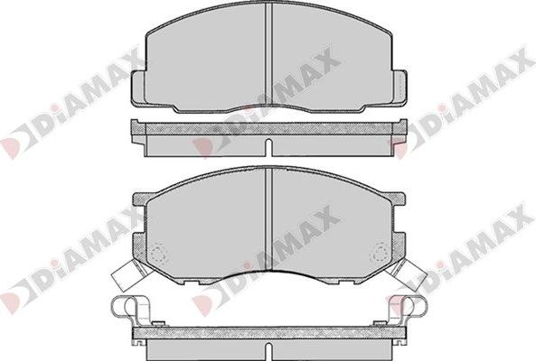 Diamax N09737 - Kit pastiglie freno, Freno a disco autozon.pro