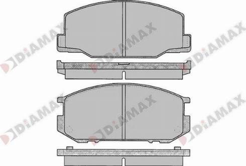 Diamax N09724 - Kit pastiglie freno, Freno a disco autozon.pro