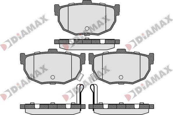 Diamax N09779 - Kit pastiglie freno, Freno a disco autozon.pro