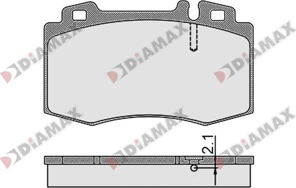 Diamax N09774 - Kit pastiglie freno, Freno a disco autozon.pro