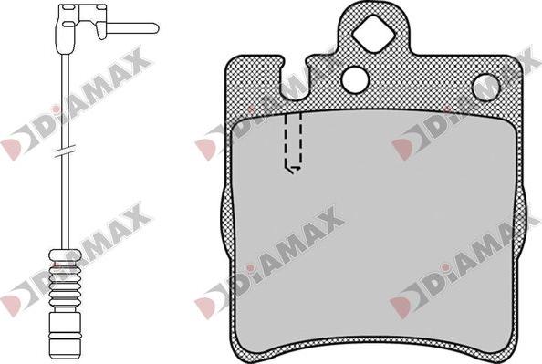 Diamax N09775A - Kit pastiglie freno, Freno a disco autozon.pro