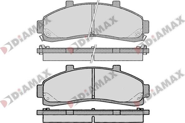 Diamax N09776 - Kit pastiglie freno, Freno a disco autozon.pro