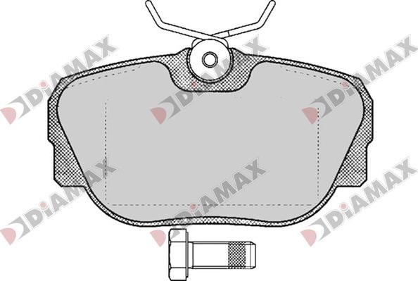 Diamax N09771 - Kit pastiglie freno, Freno a disco autozon.pro