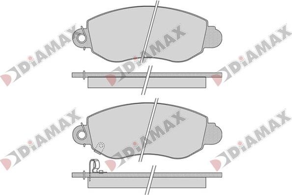 Diamax N09772 - Kit pastiglie freno, Freno a disco autozon.pro