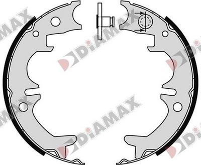 Diamax N01400 - Kit ganasce, Freno stazionamento autozon.pro