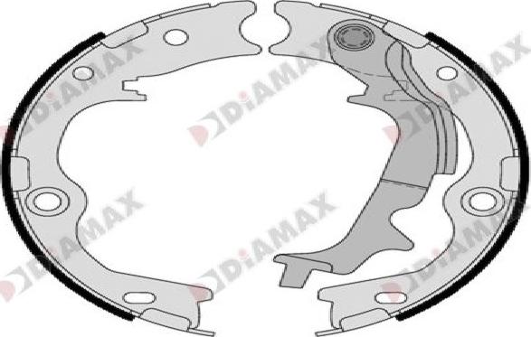 Diamax N01431 - Kit ganasce, Freno stazionamento autozon.pro