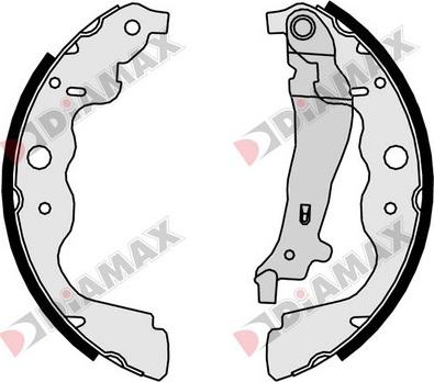 Diamax N01096 - Kit ganasce freno autozon.pro