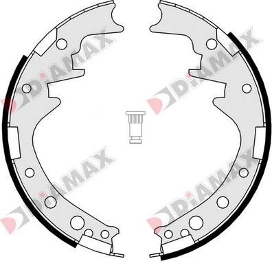 Diamax N01090 - Kit ganasce freno autozon.pro