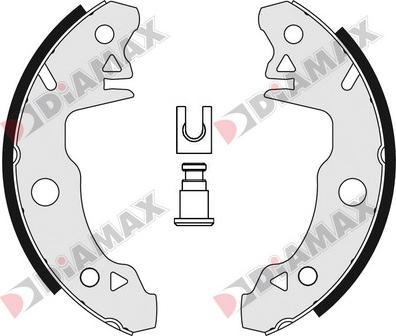 Diamax N01012 - Kit ganasce freno autozon.pro