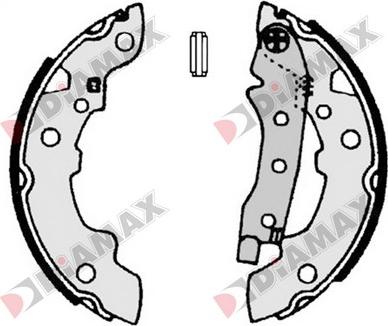 Diamax N01085 - Kit ganasce freno autozon.pro