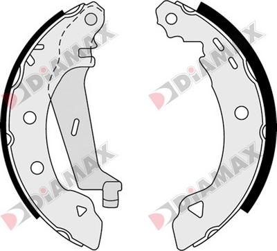 Diamax N01088 - Kit ganasce freno autozon.pro