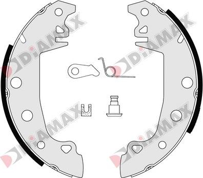 Diamax N01020 - Kit ganasce freno autozon.pro