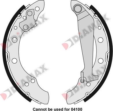 Diamax N01073 - Kit ganasce freno autozon.pro