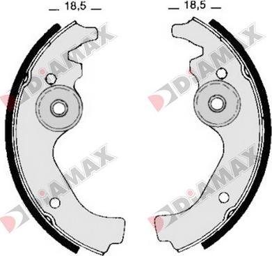 Diamax N01142 - Kit ganasce freno autozon.pro