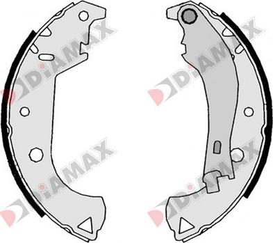 Diamax N01102 - Kit ganasce freno autozon.pro