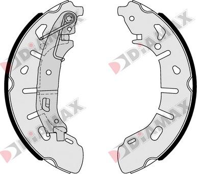 Diamax N01171 - Kit ganasce freno autozon.pro