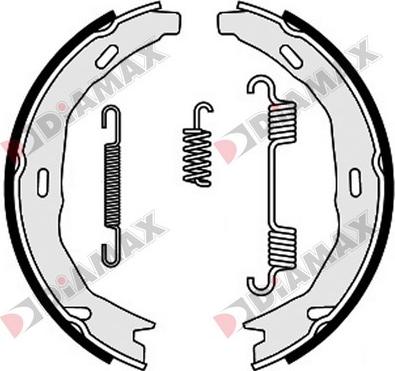 Diamax N01365 - Kit ganasce, Freno stazionamento autozon.pro