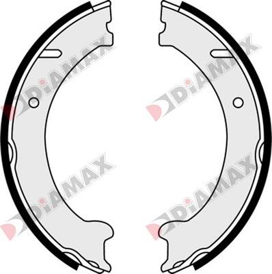 Diamax N01319 - Kit ganasce, Freno stazionamento autozon.pro