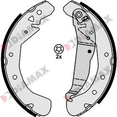 Diamax N01316 - Kit ganasce freno autozon.pro