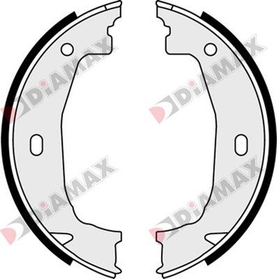 Diamax N01310 - Kit ganasce, Freno stazionamento autozon.pro