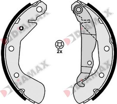 Diamax N01313 - Kit ganasce freno autozon.pro