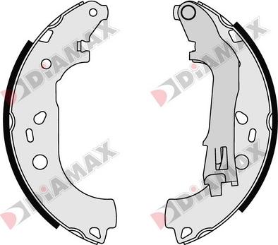 Diamax N01330 - Kit ganasce freno autozon.pro