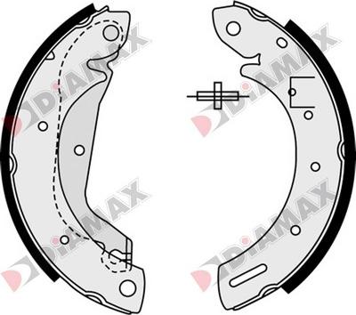 Diamax N01326 - Kit ganasce freno autozon.pro