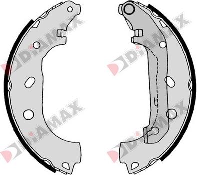 Diamax N01328 - Kit ganasce freno autozon.pro