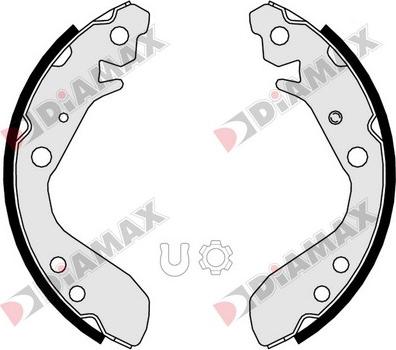 Diamax N01375 - Kit ganasce freno autozon.pro