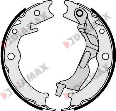 Diamax N01370 - Kit ganasce, Freno stazionamento autozon.pro