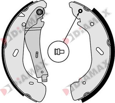 Diamax N01297 - Kit ganasce freno autozon.pro