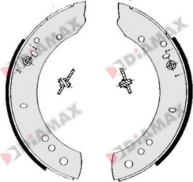 Diamax N01253 - Kit ganasce freno autozon.pro