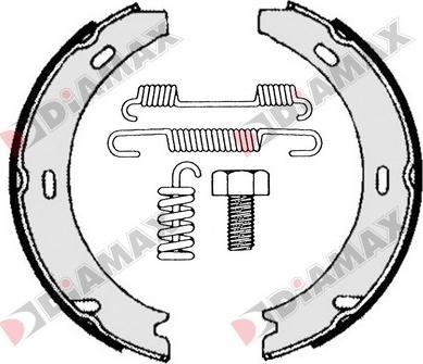 Diamax N01227 - Kit ganasce, Freno stazionamento autozon.pro