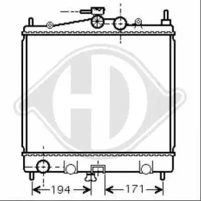 Diederichs 8440505 - Radiatore, Raffreddamento motore autozon.pro