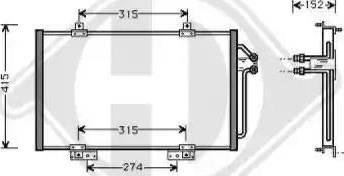 Diederichs 8448900 - Condensatore, Climatizzatore autozon.pro