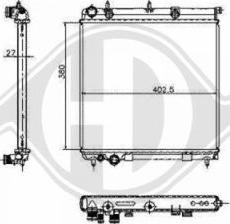 Diederichs 8400504 - Radiatore, Raffreddamento motore autozon.pro