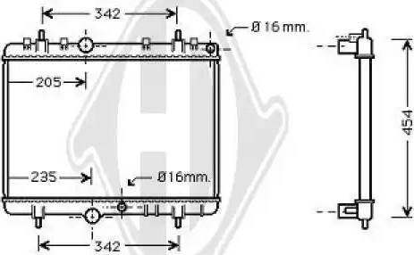 Diederichs 8407204 - Radiatore, Raffreddamento motore autozon.pro