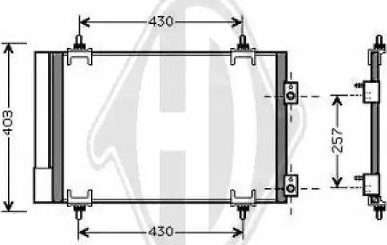 Diederichs 8407201 - Condensatore, Climatizzatore autozon.pro