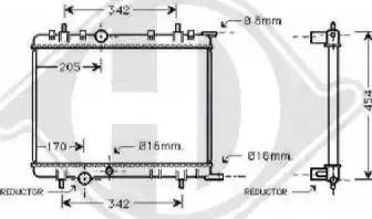 Diederichs 8423405 - Radiatore, Raffreddamento motore autozon.pro