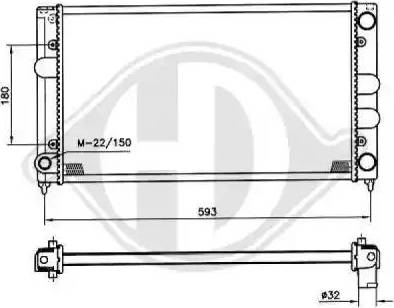 Diederichs 8500830 - Radiatore, Raffreddamento motore autozon.pro