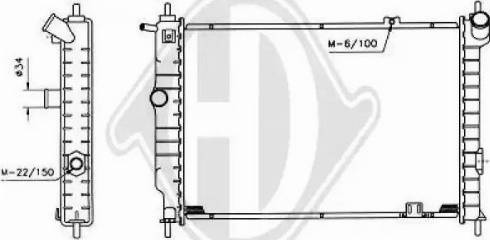 Diederichs 8503172 - Radiatore, Raffreddamento motore autozon.pro