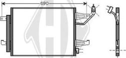 Diederichs 8580700 - Condensatore, Climatizzatore autozon.pro