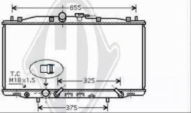 Diederichs 8521907 - Radiatore, Raffreddamento motore autozon.pro