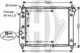 Diederichs 8692504 - Radiatore, Raffreddamento motore autozon.pro