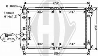 Diederichs 8692503 - Radiatore, Raffreddamento motore autozon.pro